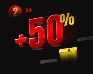 50% SECOND DEPOSIT BONUS